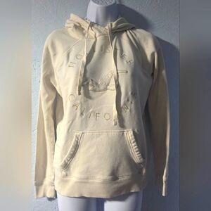 Hollister Cream Pullover Hoodie - Medium
